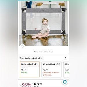 Baby Delight Expandable Foldable Pressure Mounted Safety Gate